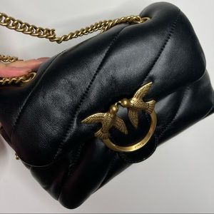 Pinko brand, leather, crossbag